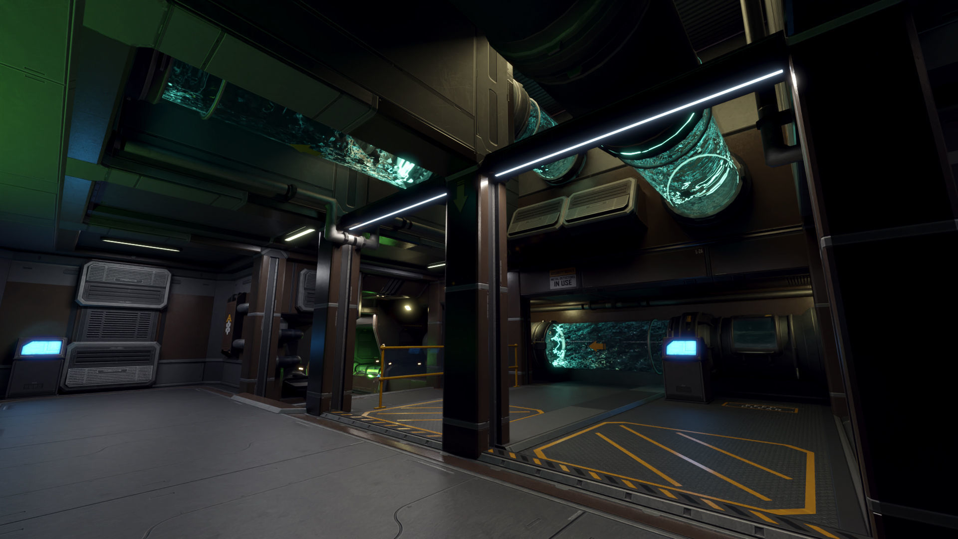 Sci Fi Space Station 2 Modular Kit Low-poly 3D model_19