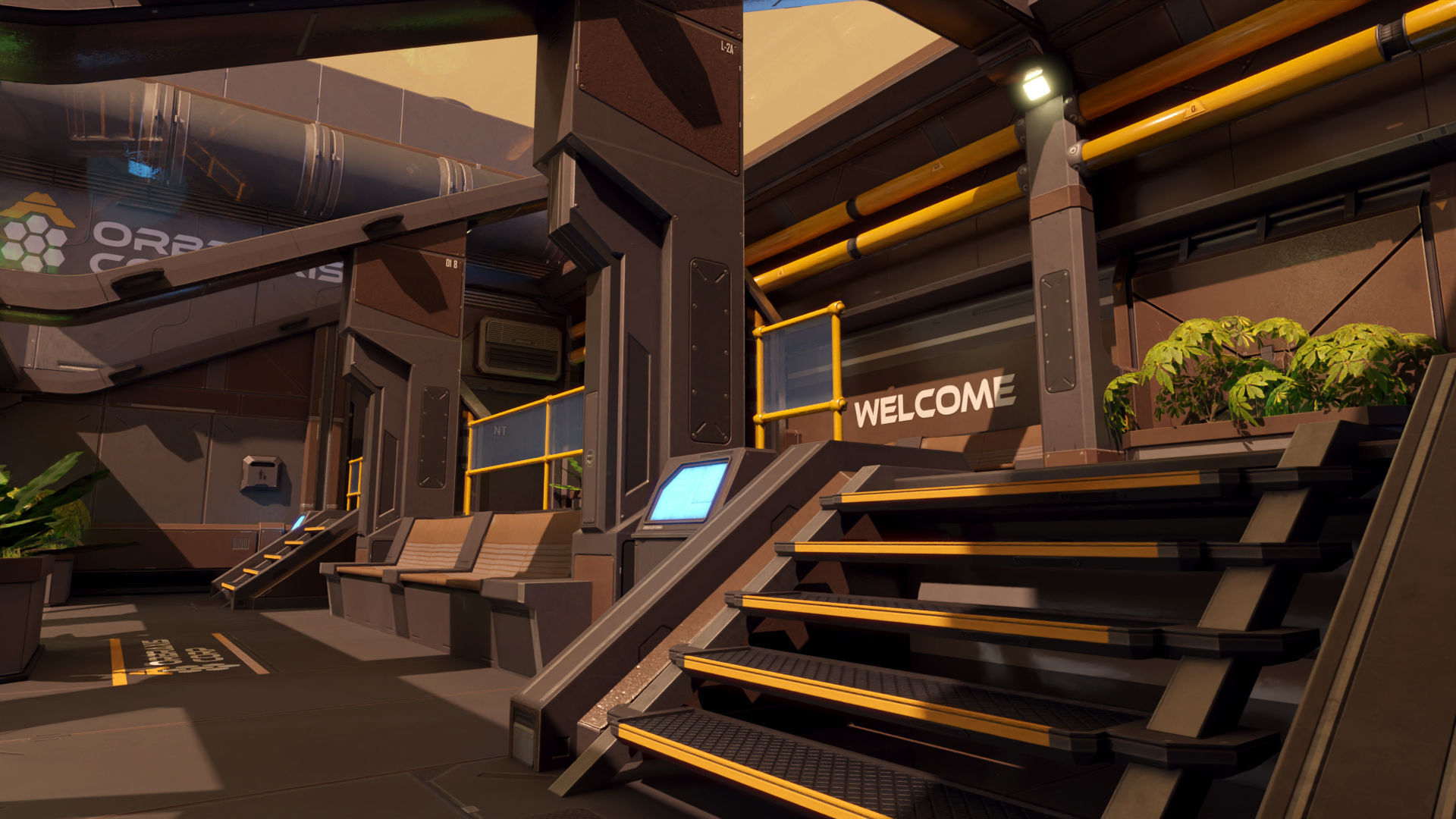 Sci Fi Space Station 2 Modular Kit Low-poly 3D model_5