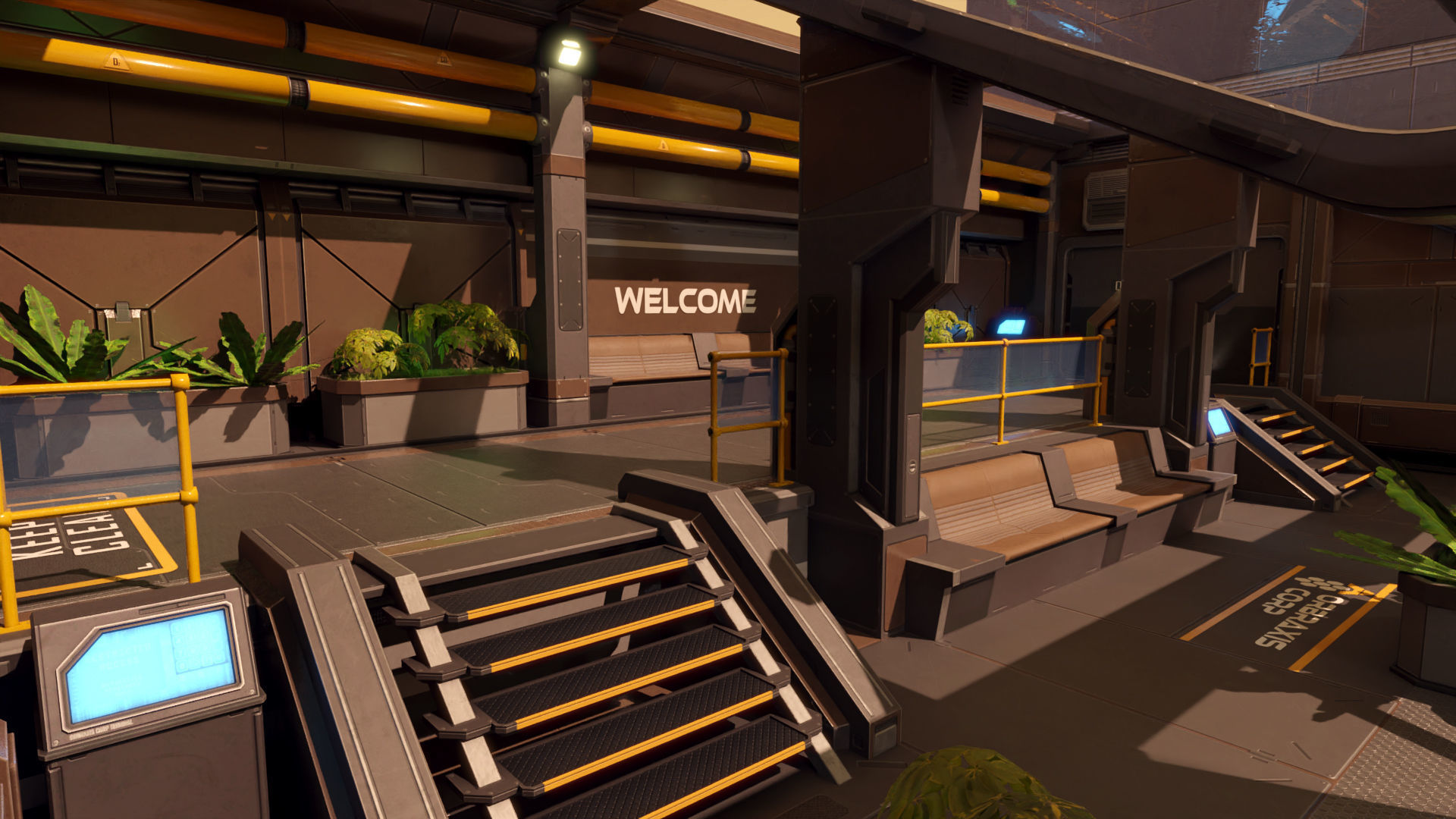 Sci Fi Space Station 2 Modular Kit Low-poly 3D model_4