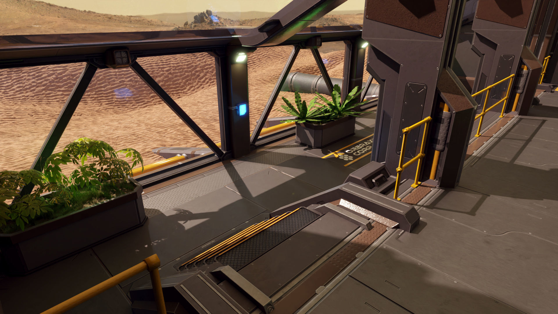 Sci Fi Space Station 2 Modular Kit Low-poly 3D model_2