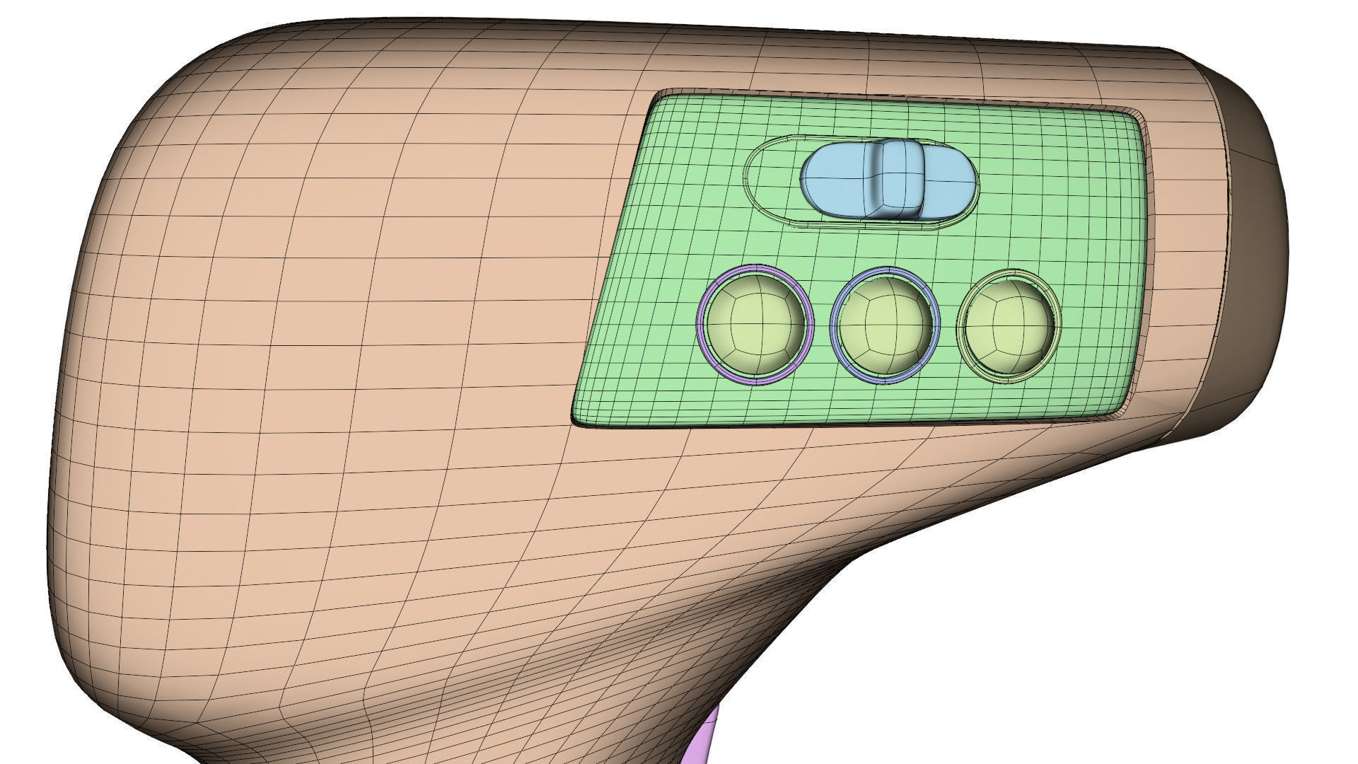 Digital infrared thermometer 3D model_17