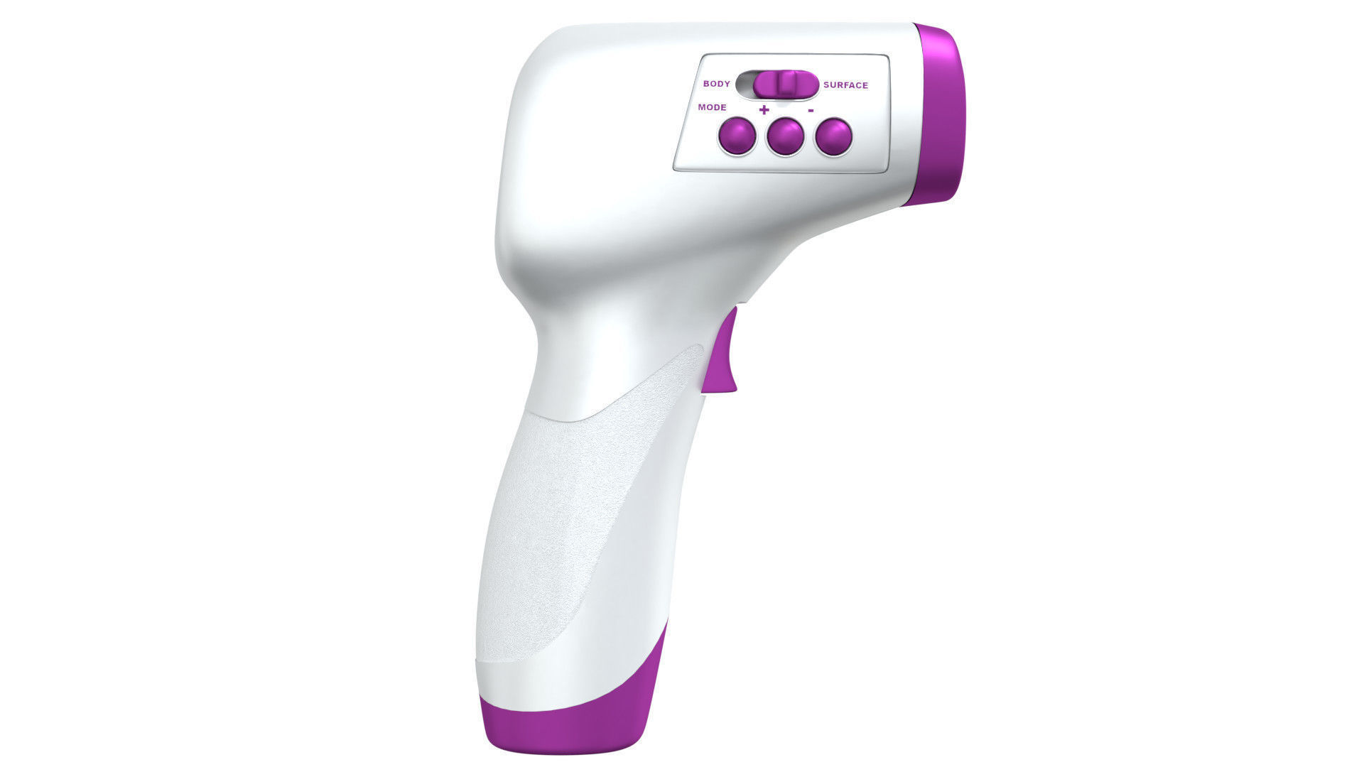 Digital infrared thermometer 3D model_1