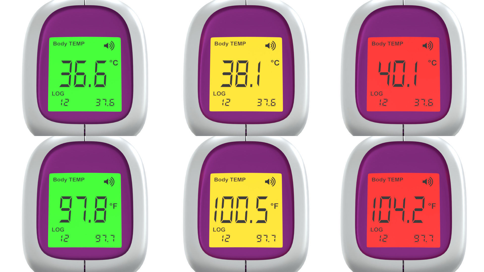 Digital infrared thermometer 3D model_5
