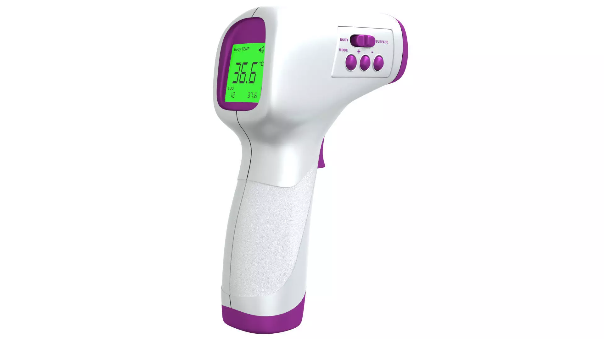 Digital infrared thermometer 3D model_0