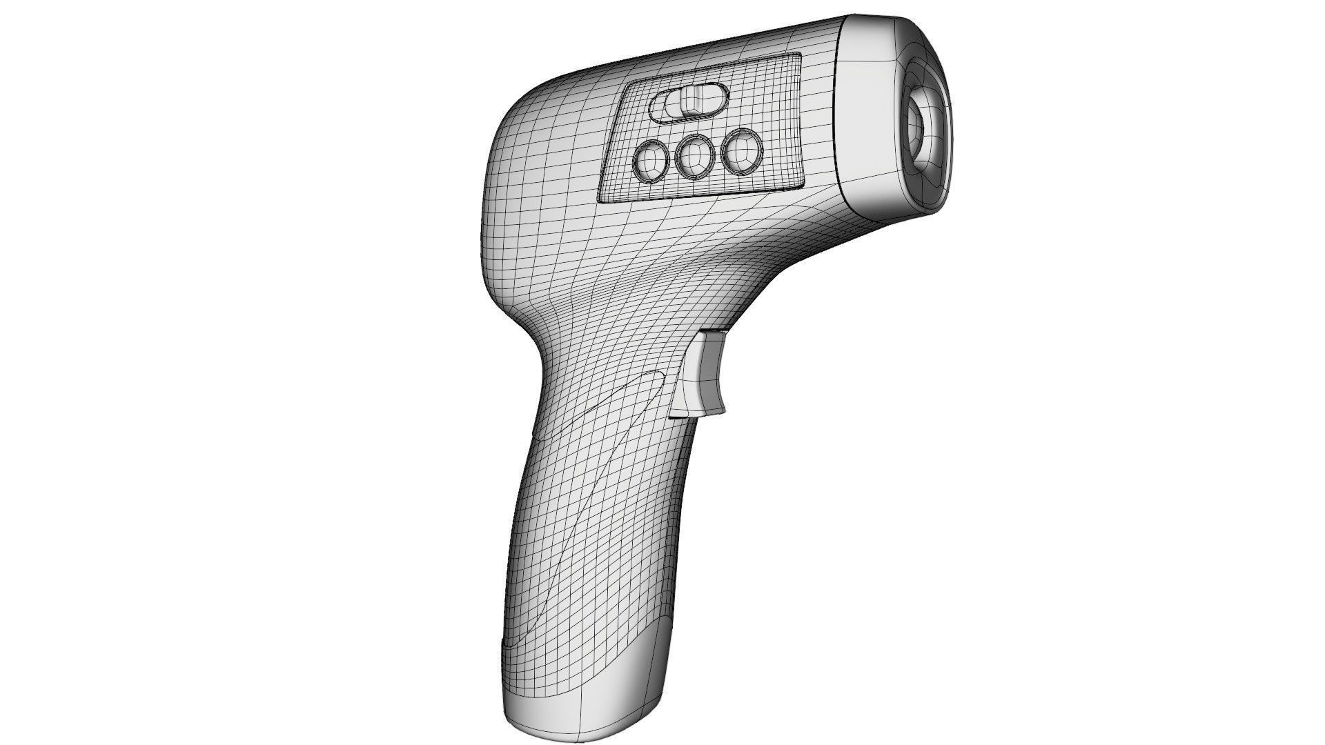 Digital infrared thermometer 3D model_13