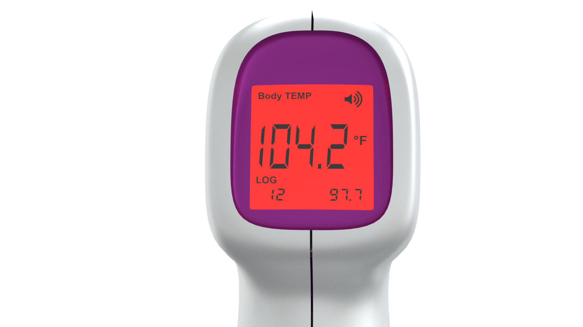 Digital infrared thermometer 3D model_4