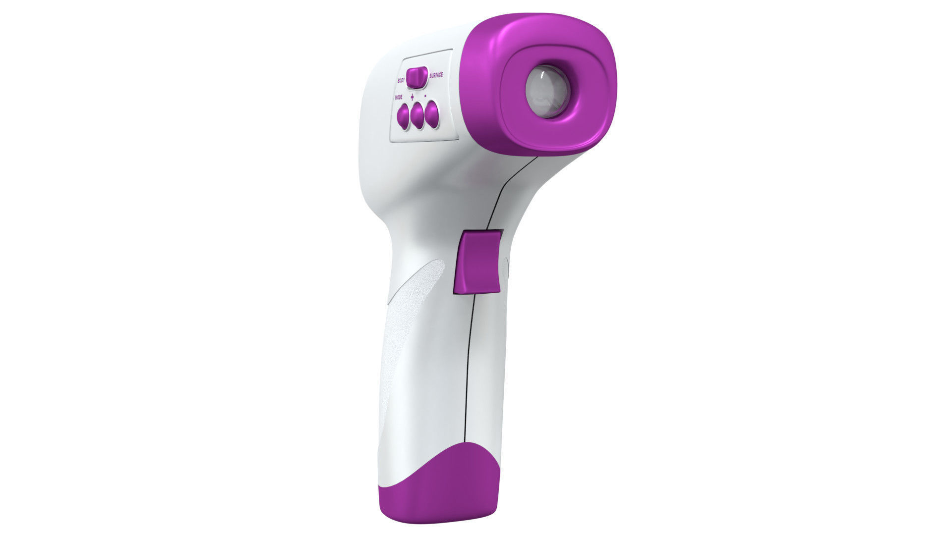 Digital infrared thermometer 3D model_2
