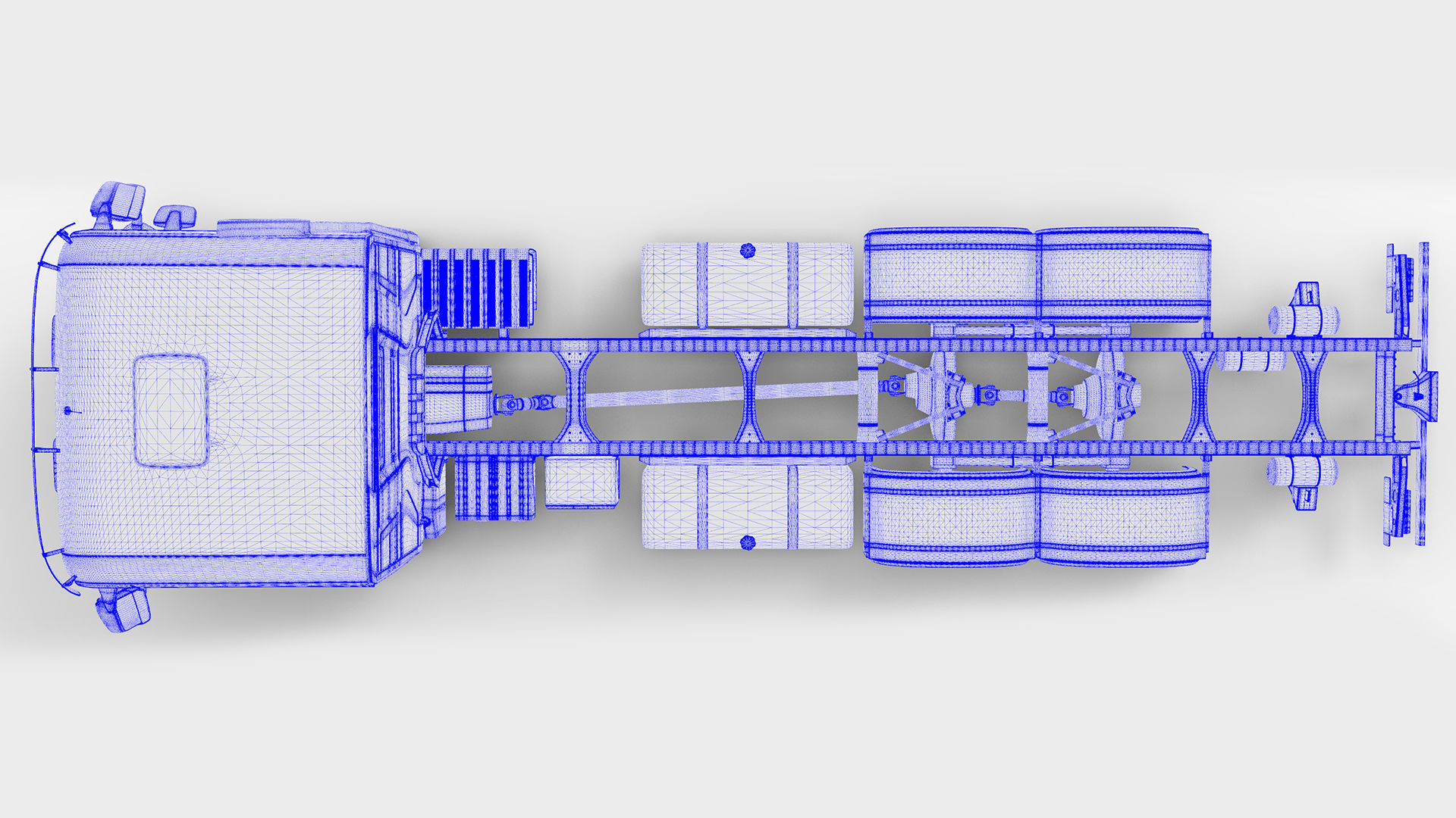 Mercedes Actros 2017 6x4 Free 3D model_8