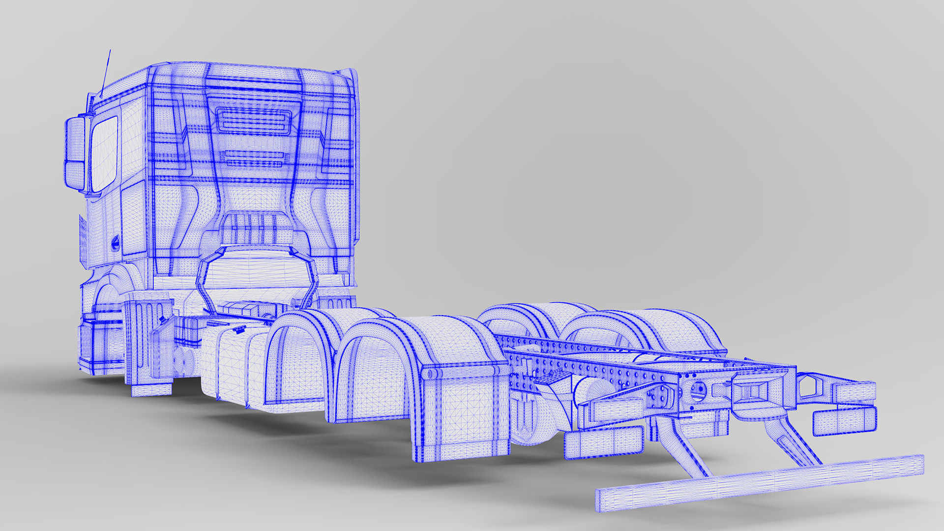 Mercedes Actros 2017 6x4 Free 3D model_6