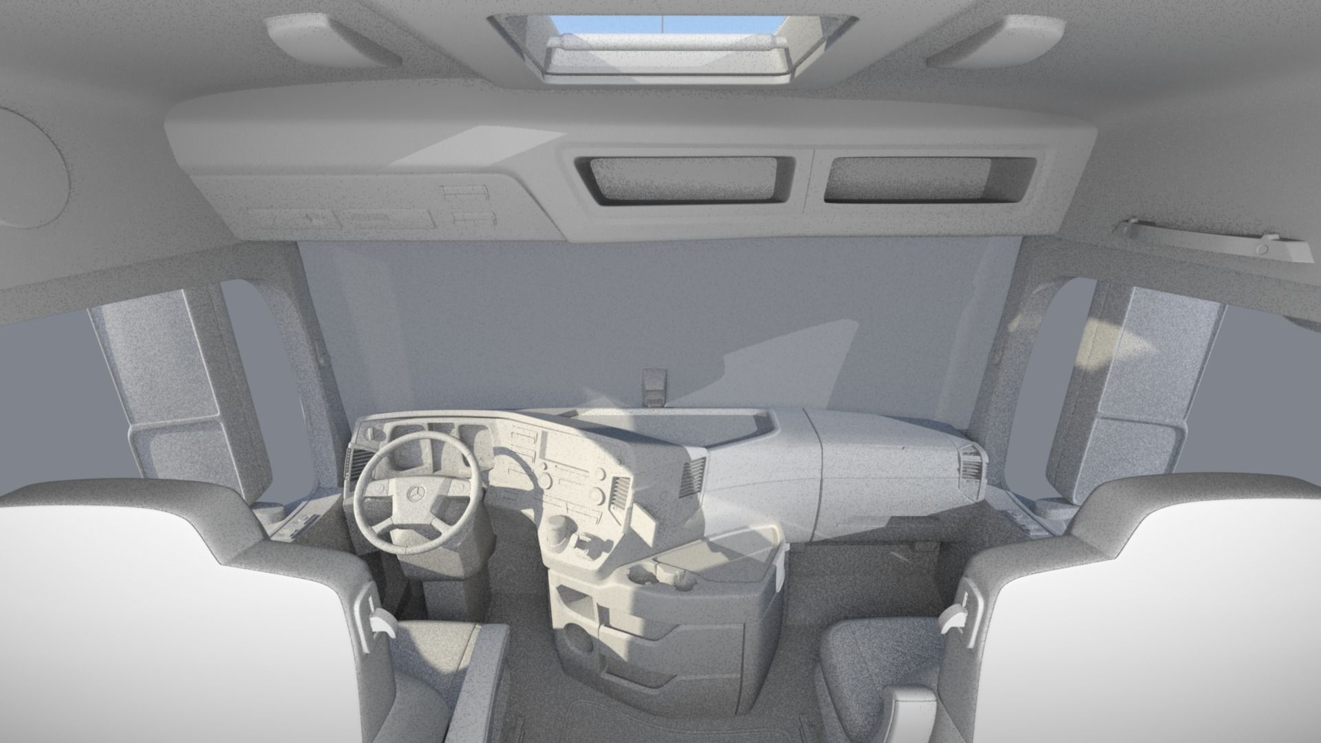 Mercedes Actros 2017 6x4 Free 3D model_10