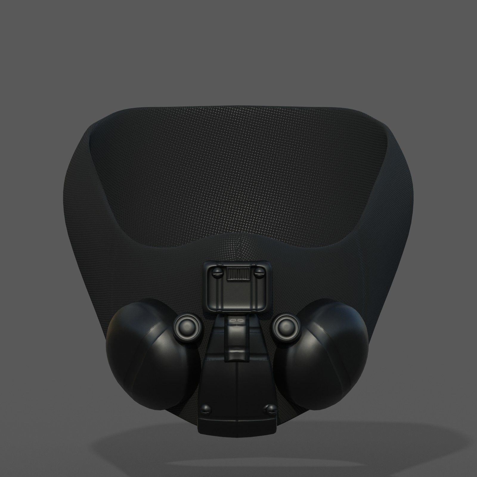 Gas mask respirator scifi futuristic 3d Low-poly 3D model_9