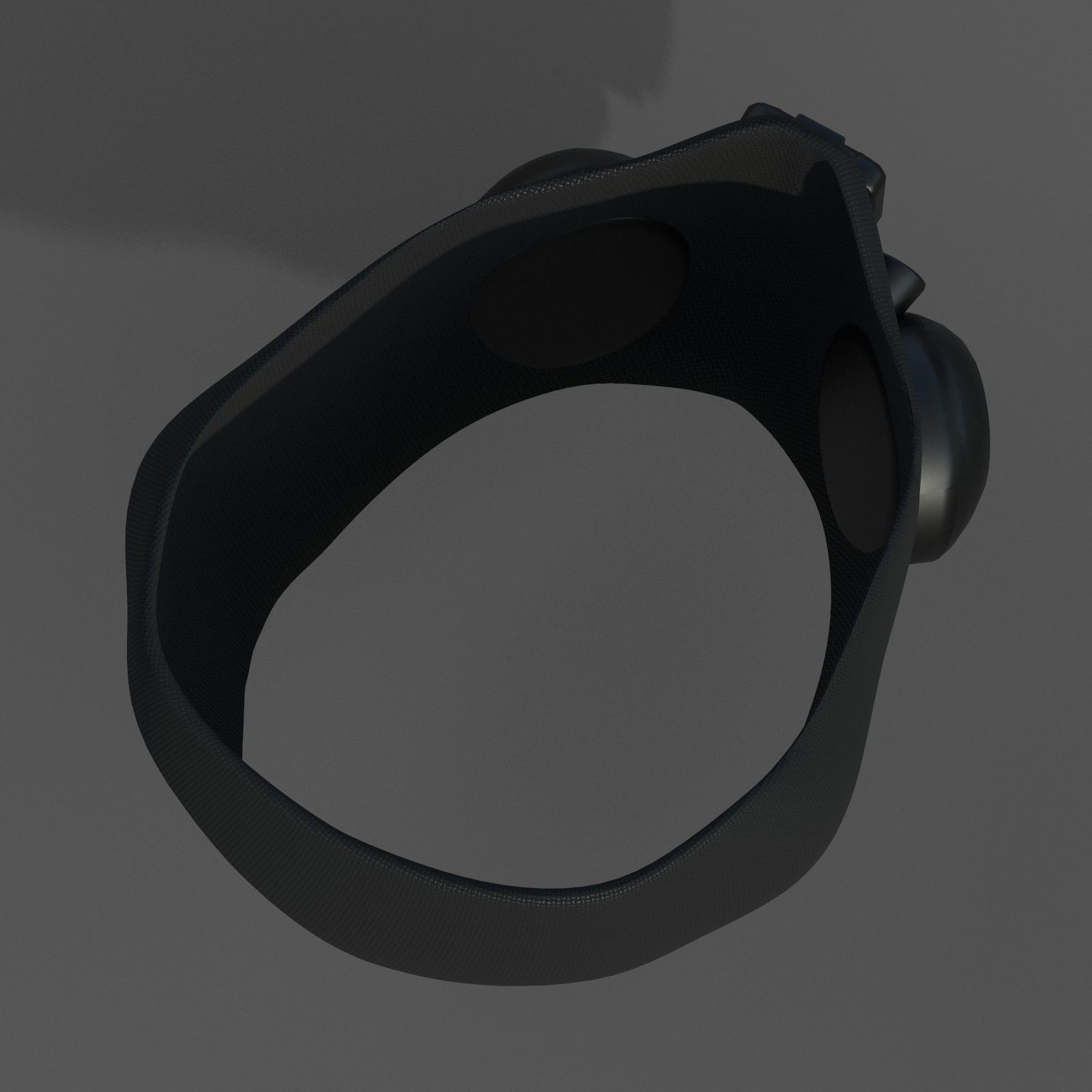 Gas mask respirator scifi futuristic 3d Low-poly 3D model_3