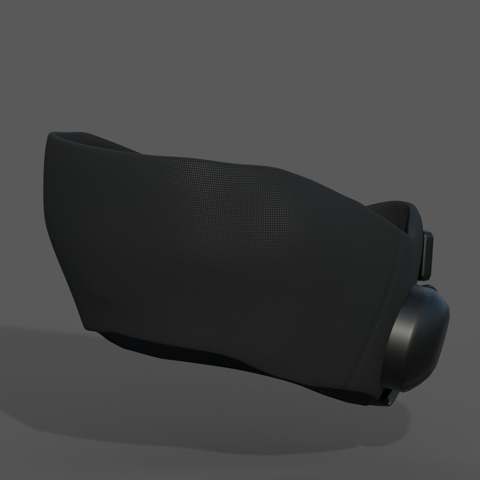 Gas mask respirator scifi futuristic 3d Low-poly 3D model_2