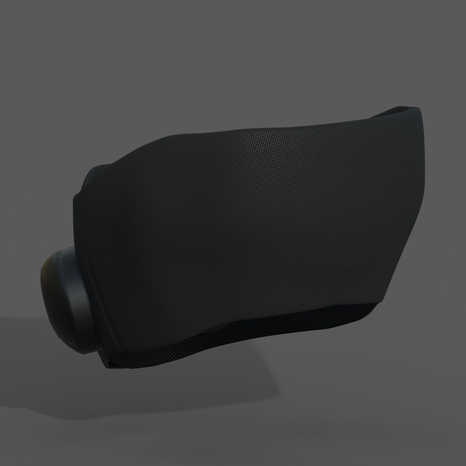 Gas mask respirator scifi futuristic 3d Low-poly 3D model_1