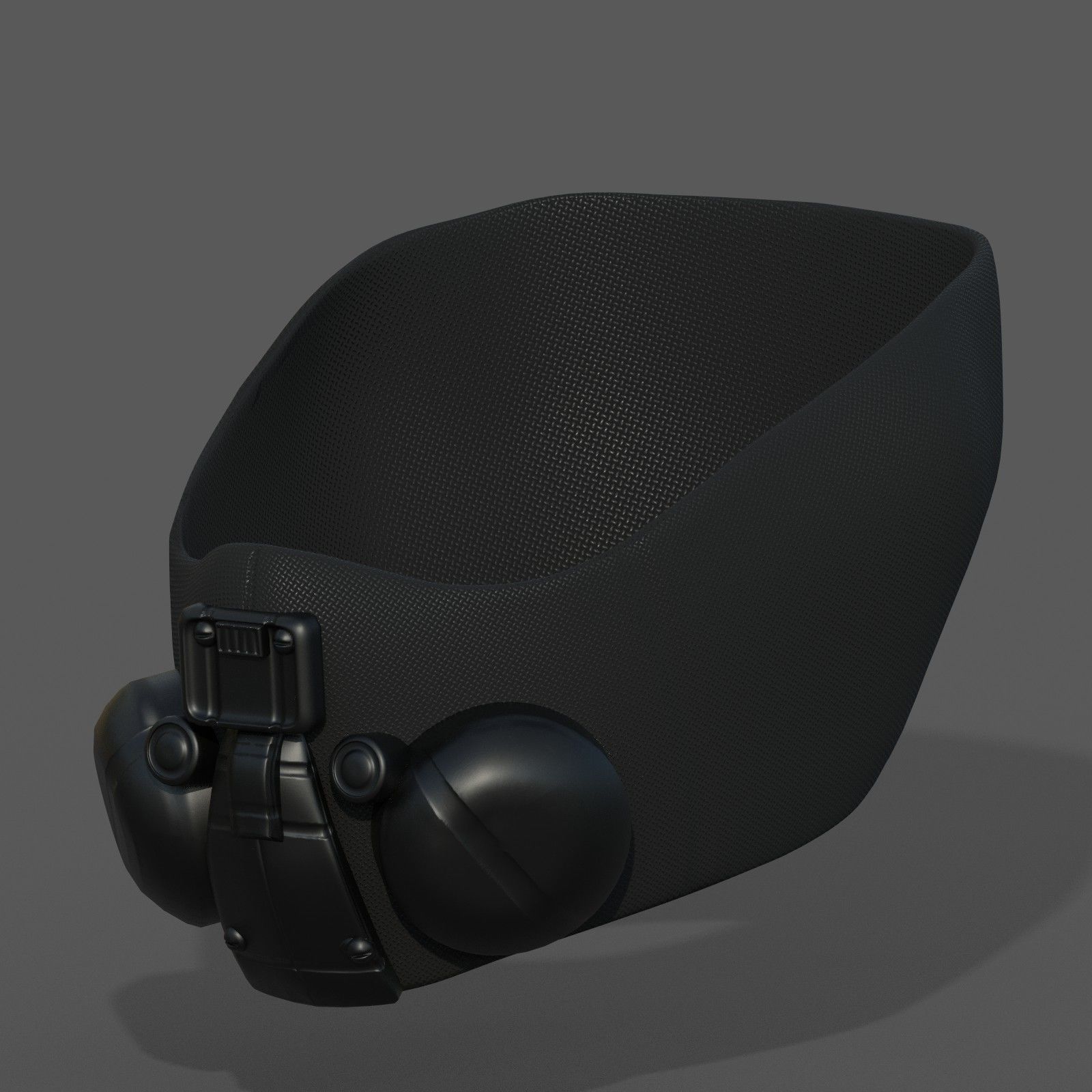 Gas mask respirator scifi futuristic 3d Low-poly 3D model_5