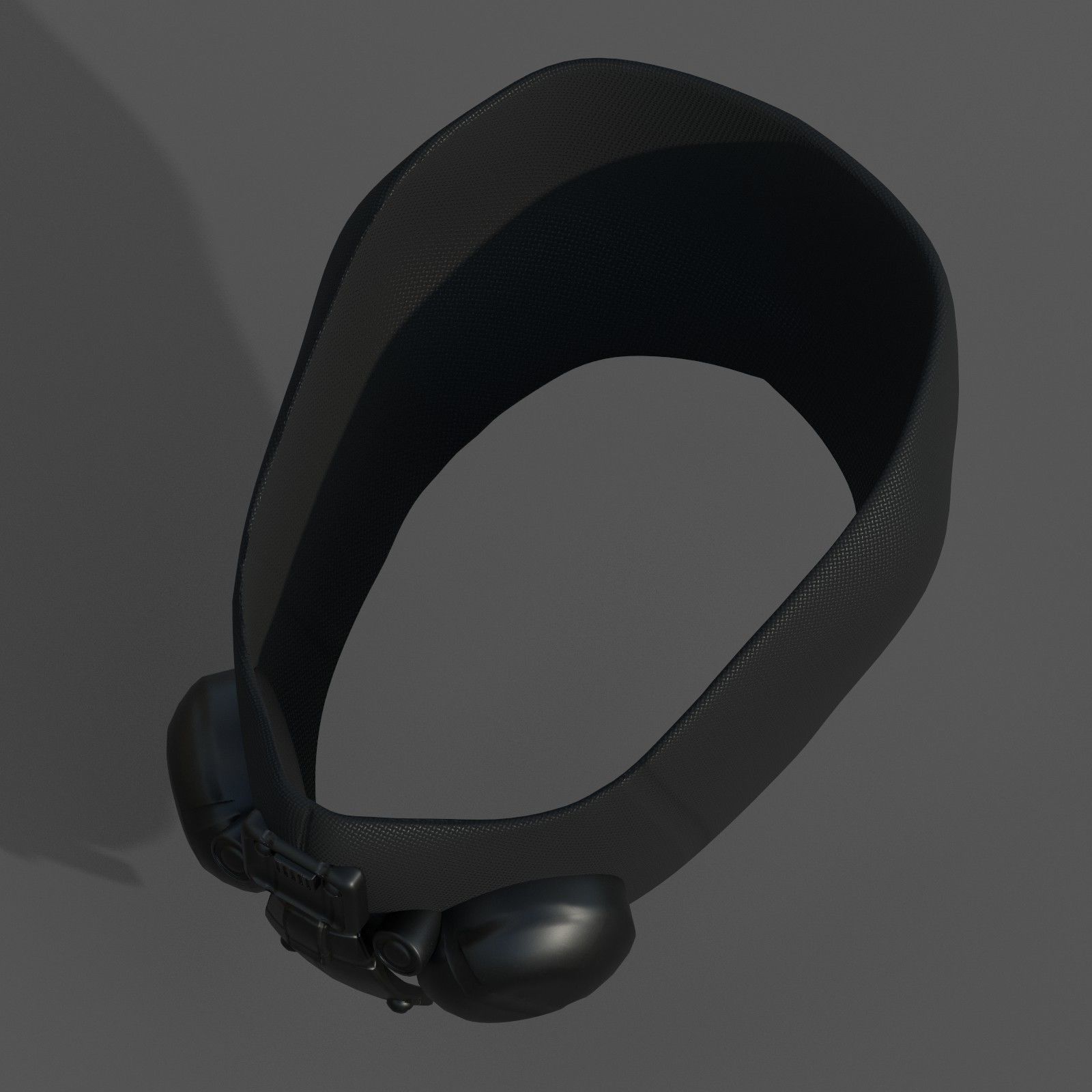 Gas mask respirator scifi futuristic 3d Low-poly 3D model_4