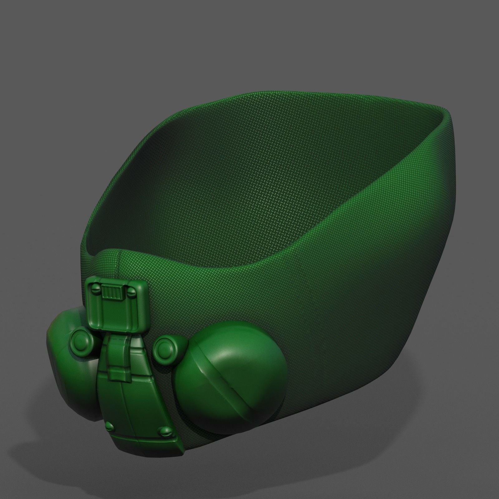 Gas mask respirator scifi futuristic 3d Artist Low-poly 3D model_7