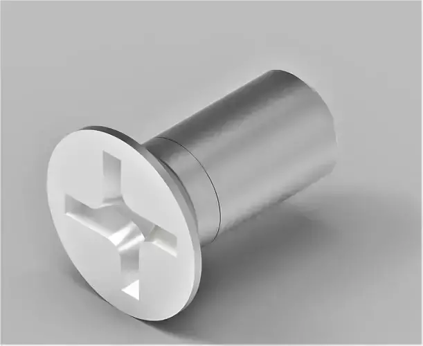 NAS1153-2 Screw used in aerospace industry 3D print model