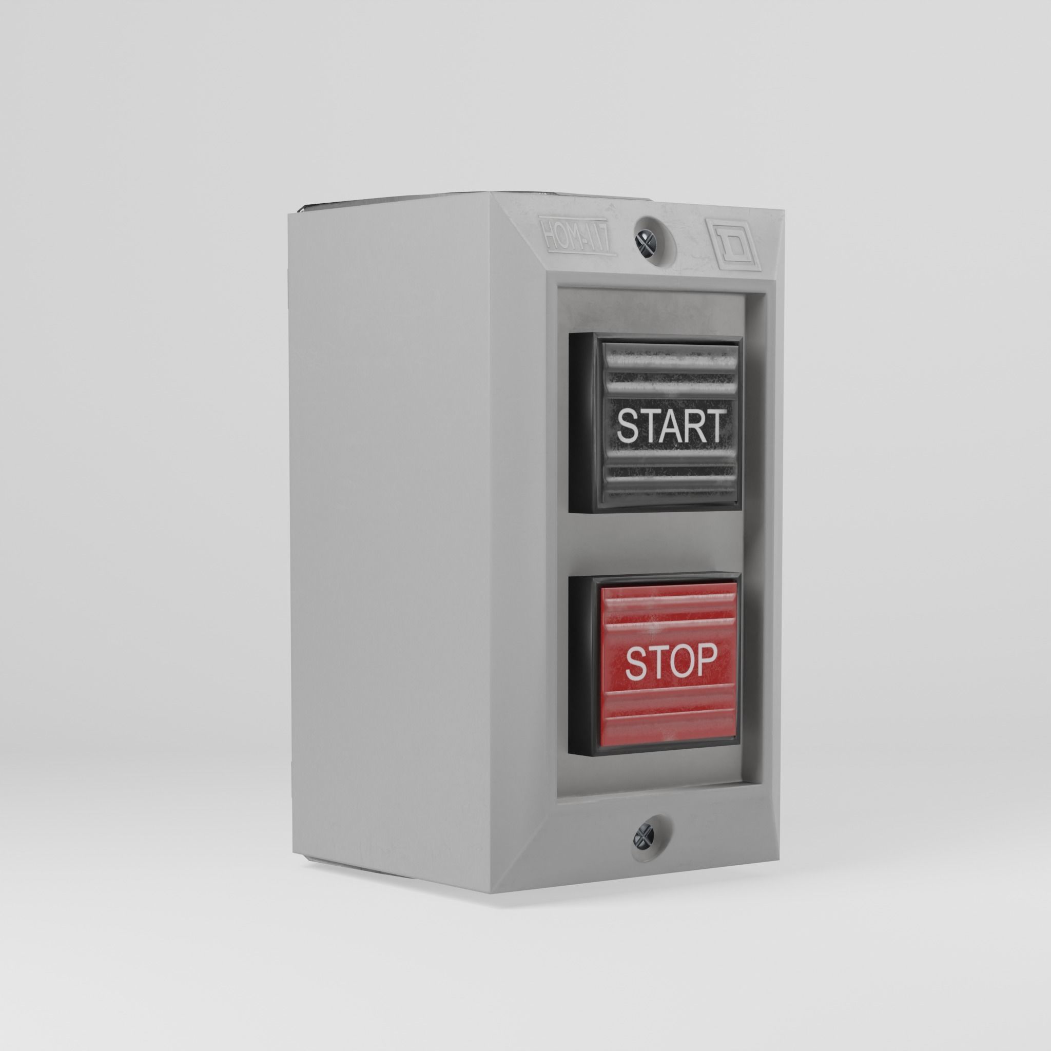 Control Station Switch Low-poly 3D model_6