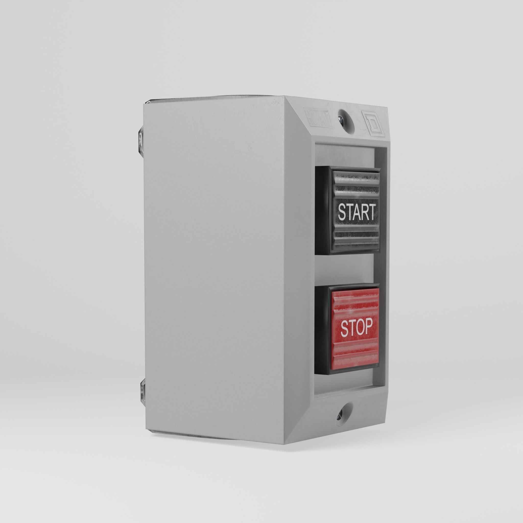 Control Station Switch Low-poly 3D model_7