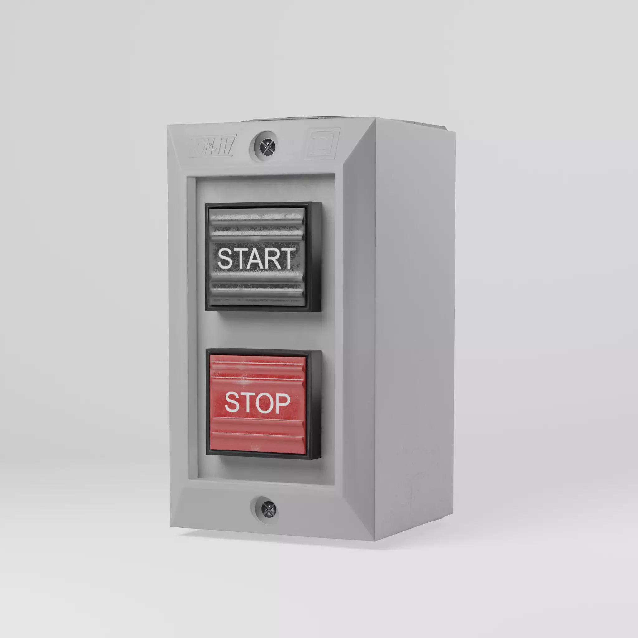 Control Station Switch Low-poly 3D model_0