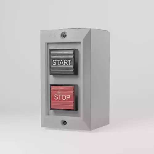 Control Station Switch Low-poly 3D model