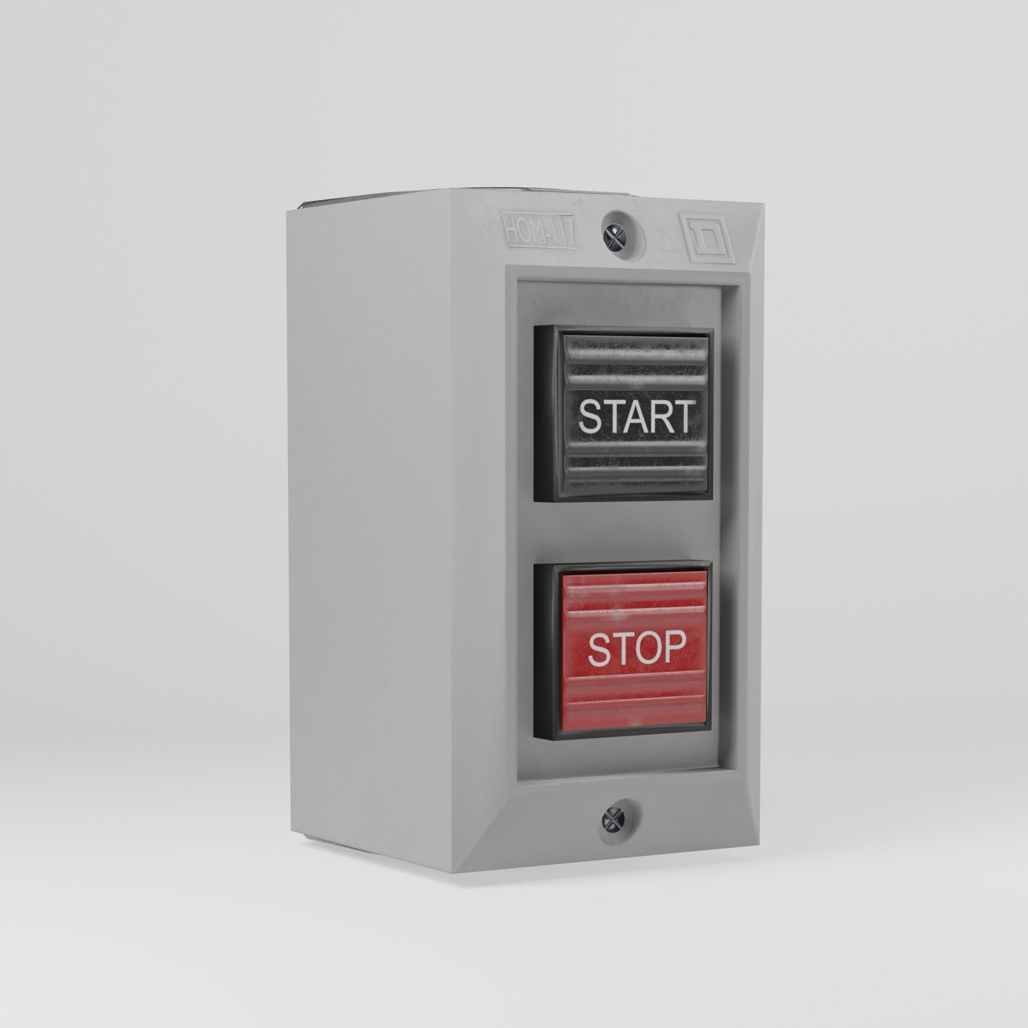 Control Station Switch Low-poly 3D model_5