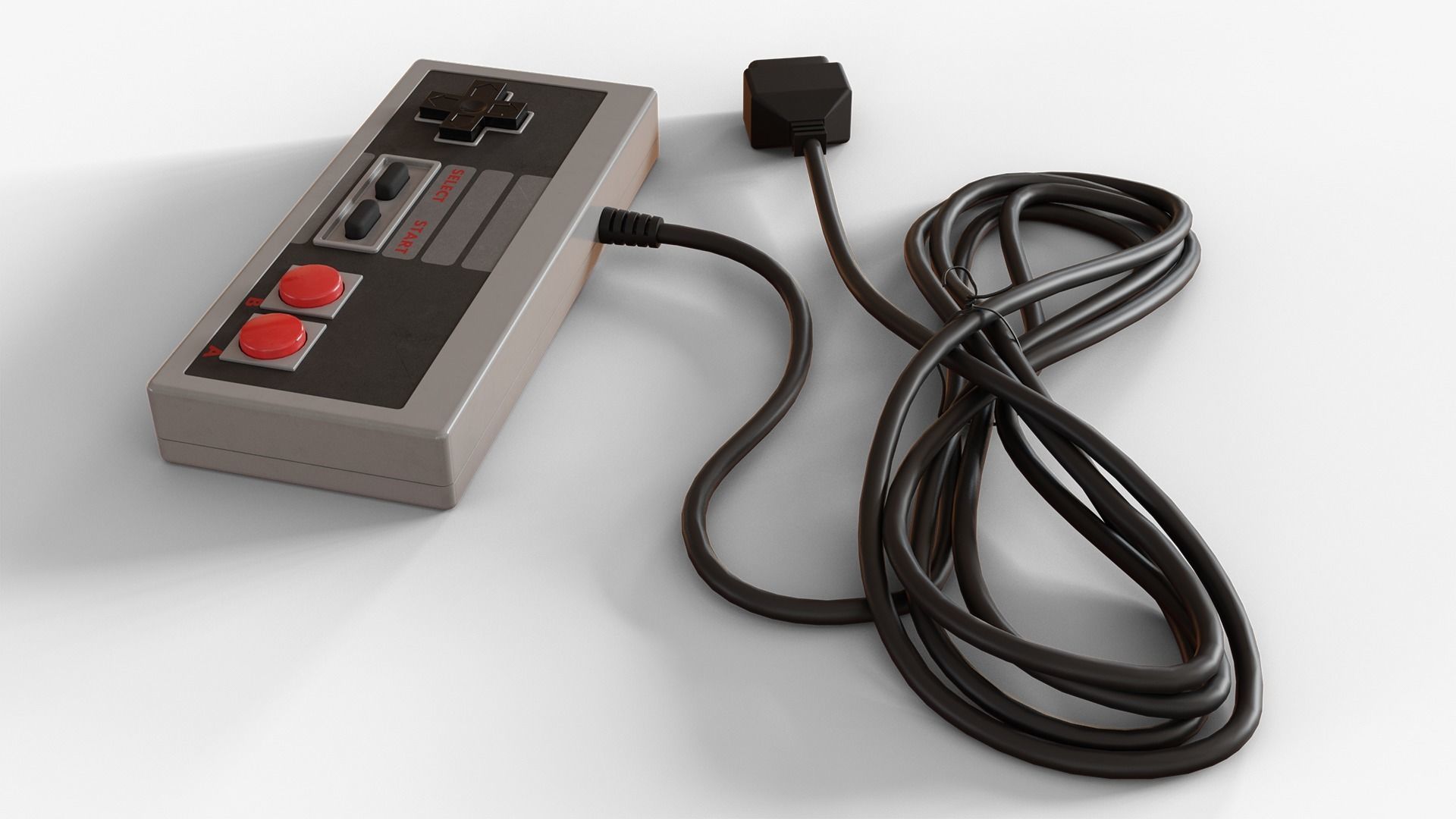 NES Controller 3D model_3