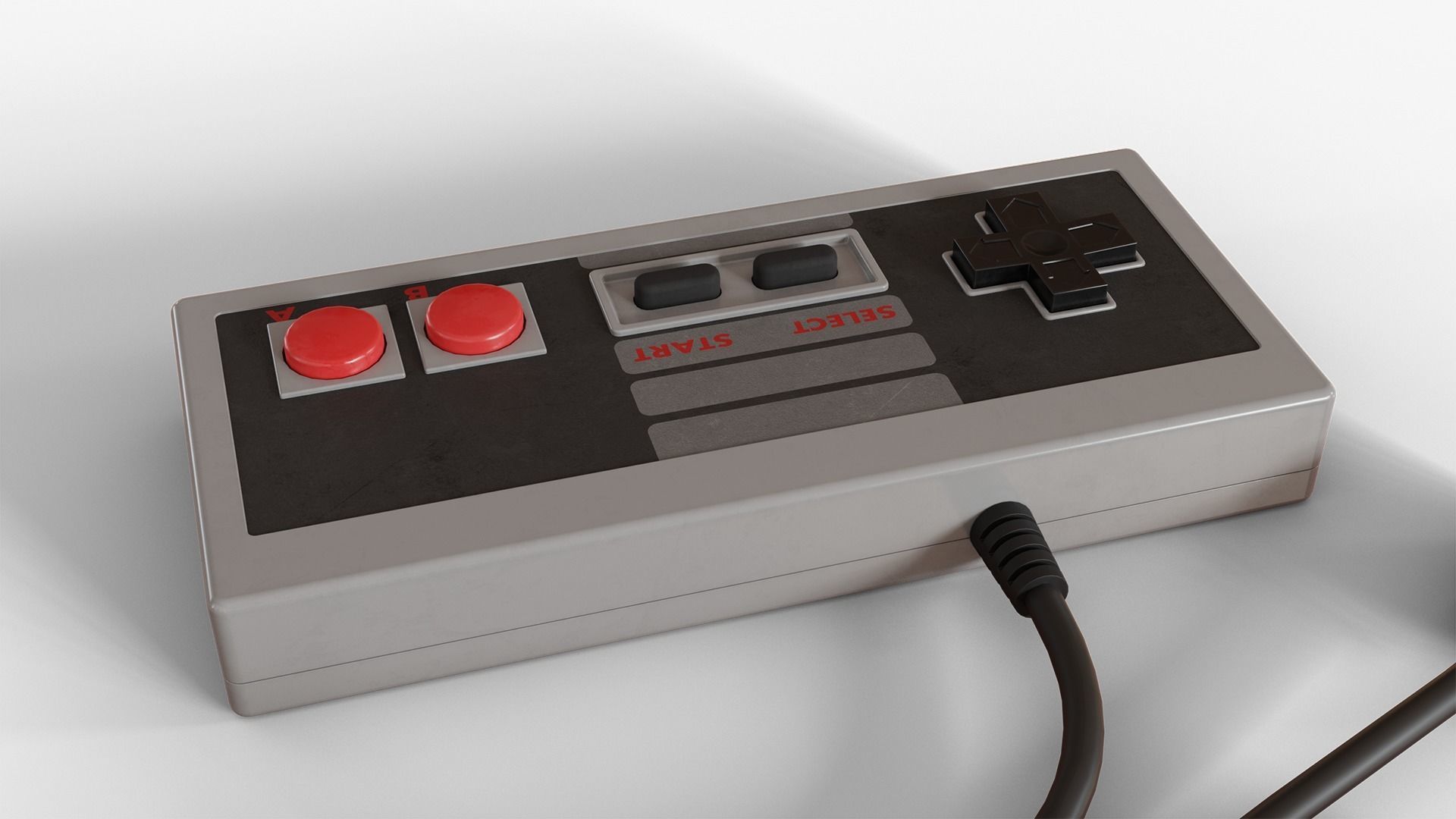 NES Controller 3D model_4