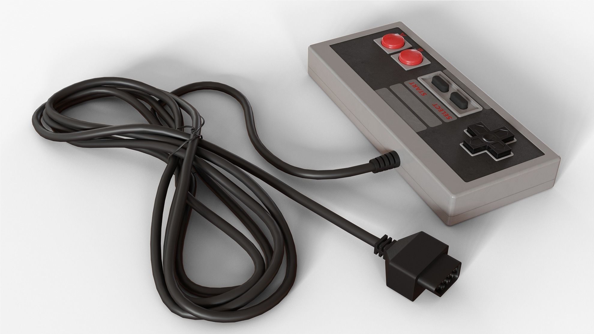 NES Controller 3D model_6