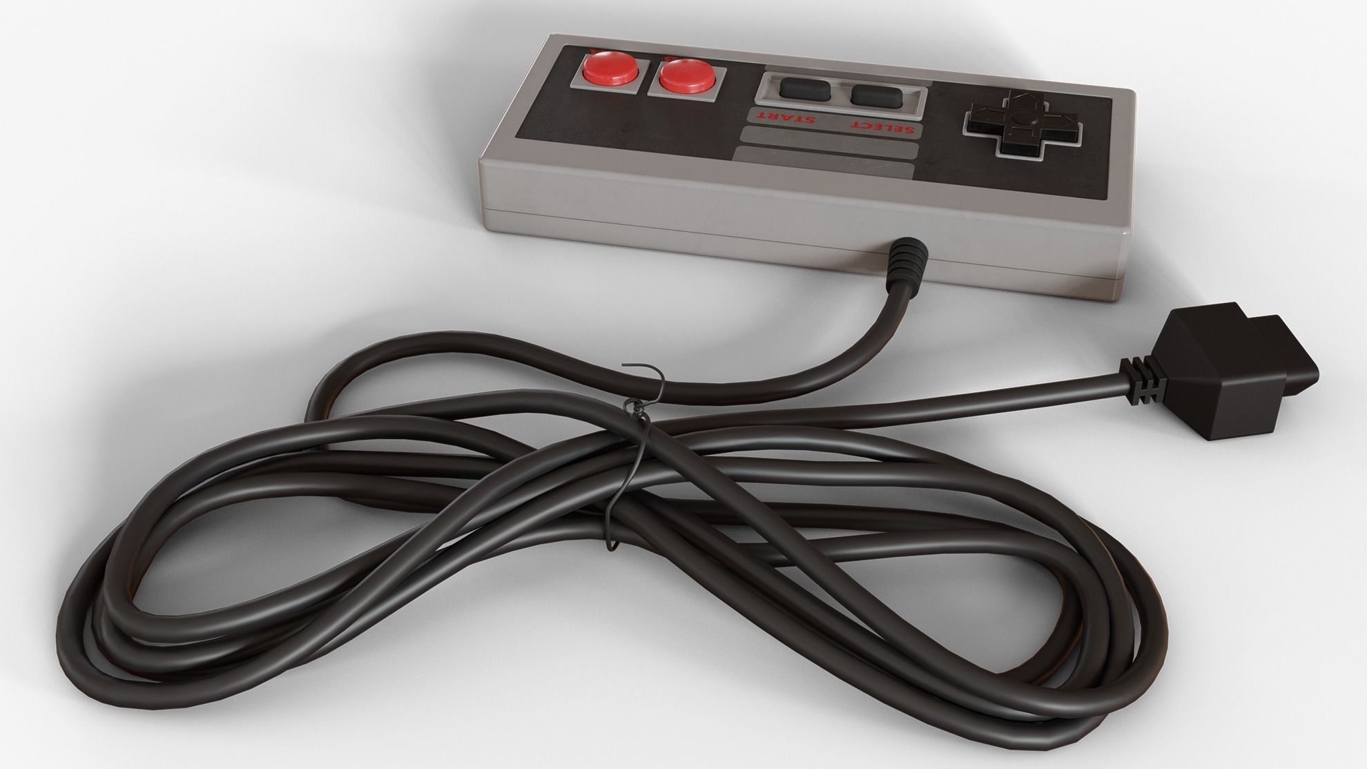 NES Controller 3D model_5
