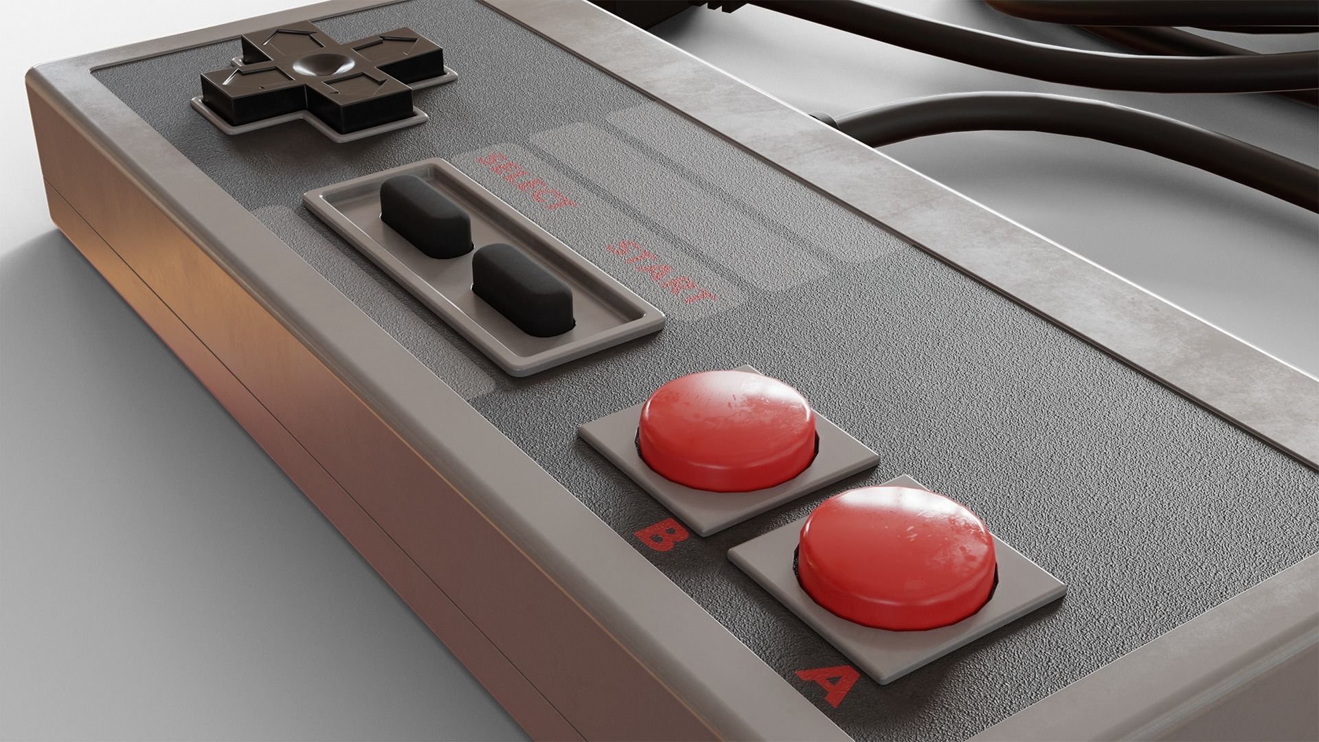 NES Controller 3D model_7