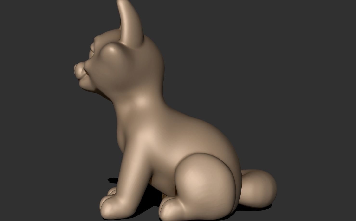 Cute Cat 3D print model_2