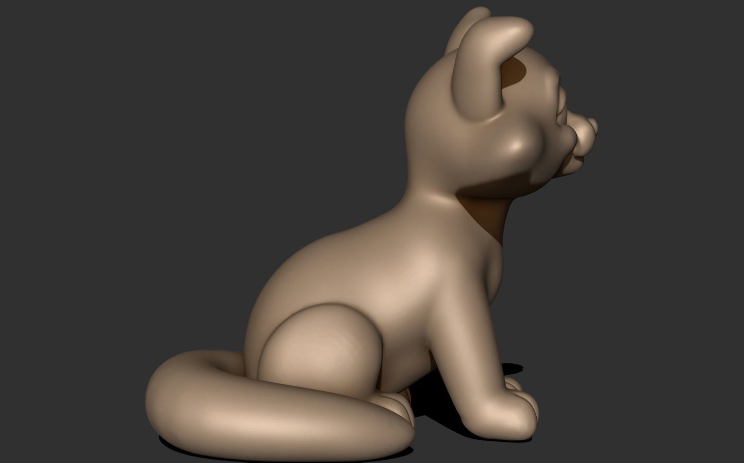 Cute Cat 3D print model_4