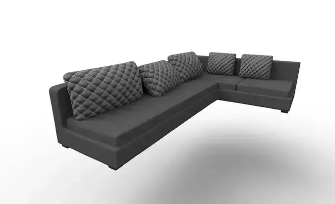 Corner Sofa - PBR and VRAY