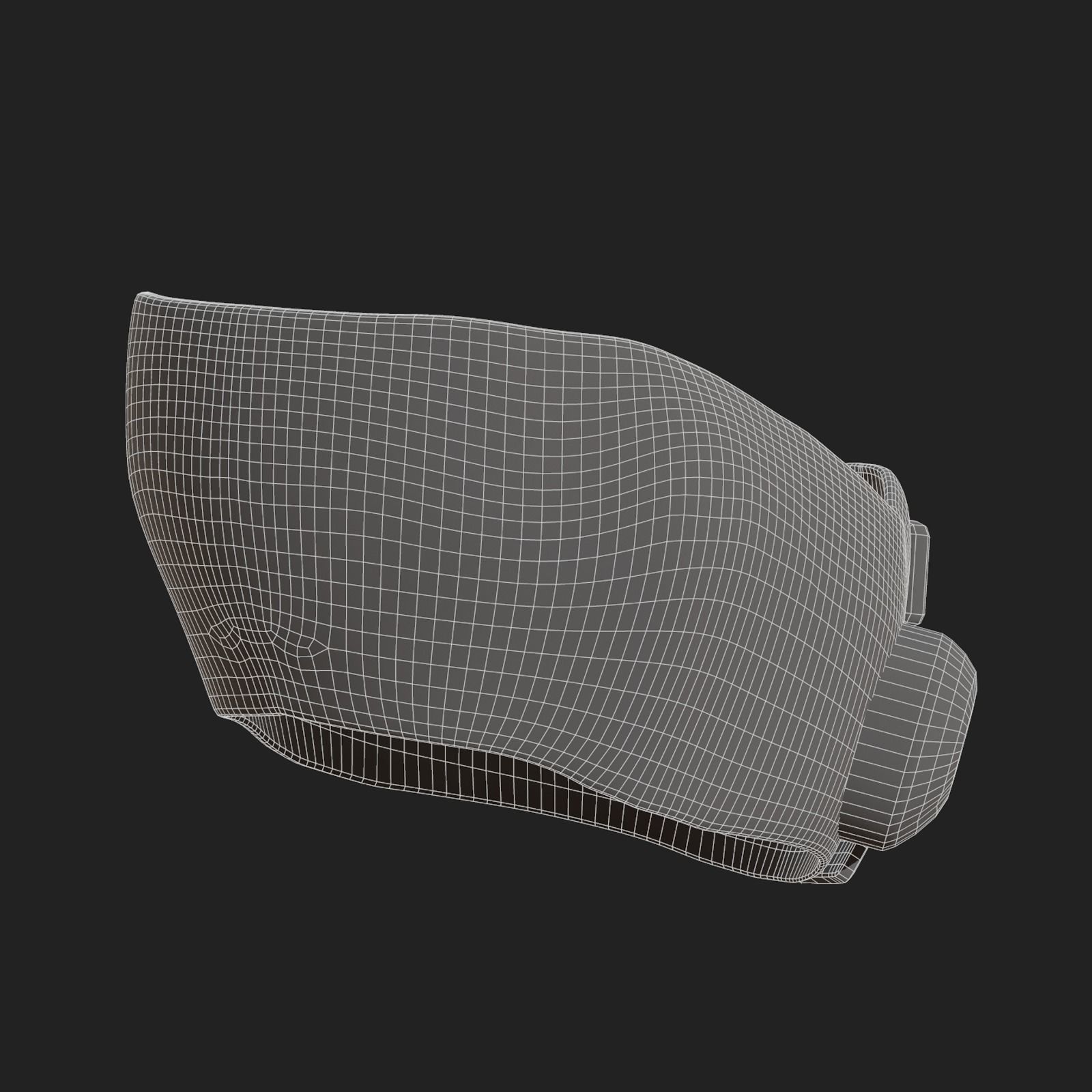 Helmet scifi military combat 3d  Low-poly 3D model_6