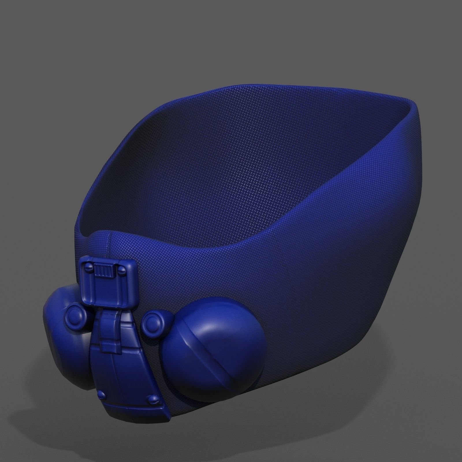 Helmet scifi military combat 3d  Low-poly 3D model_2