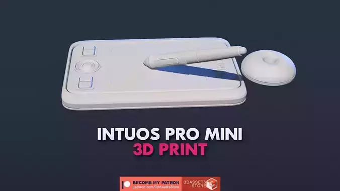 Assets - Wacom Intuos Pro Mini 3D print model