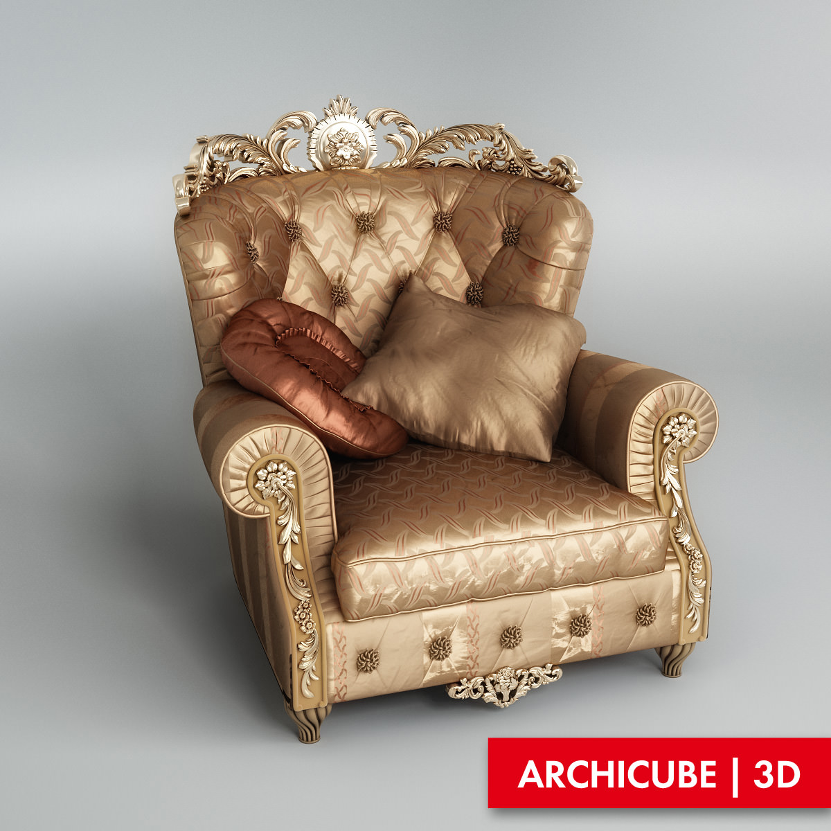 Armchair 3D model_0