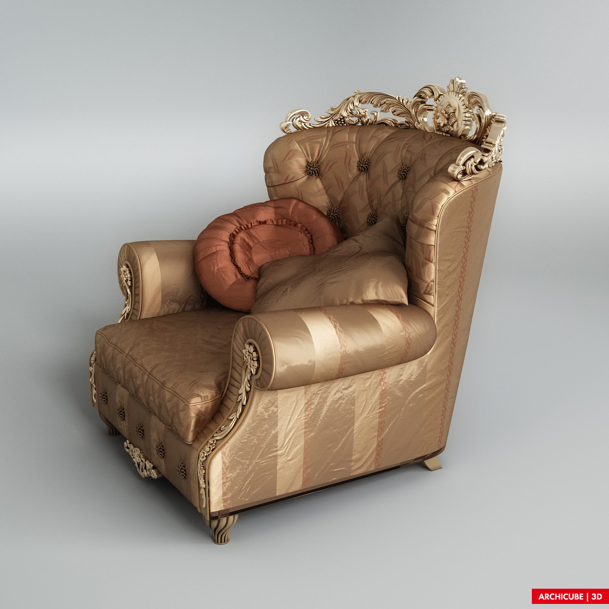 Armchair 3D model_1