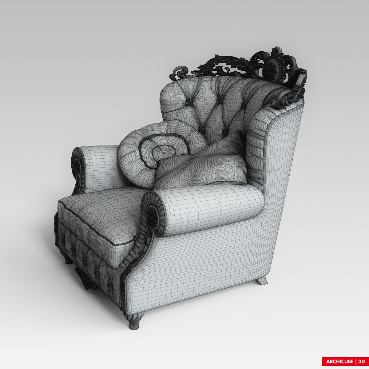 Armchair 3D model_10