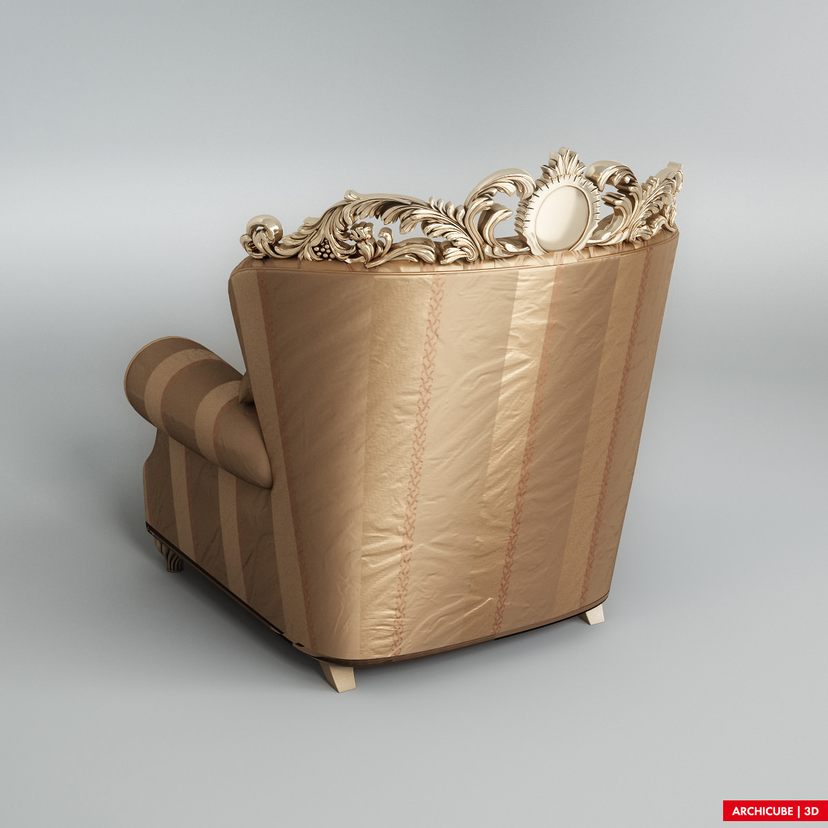 Armchair 3D model_2
