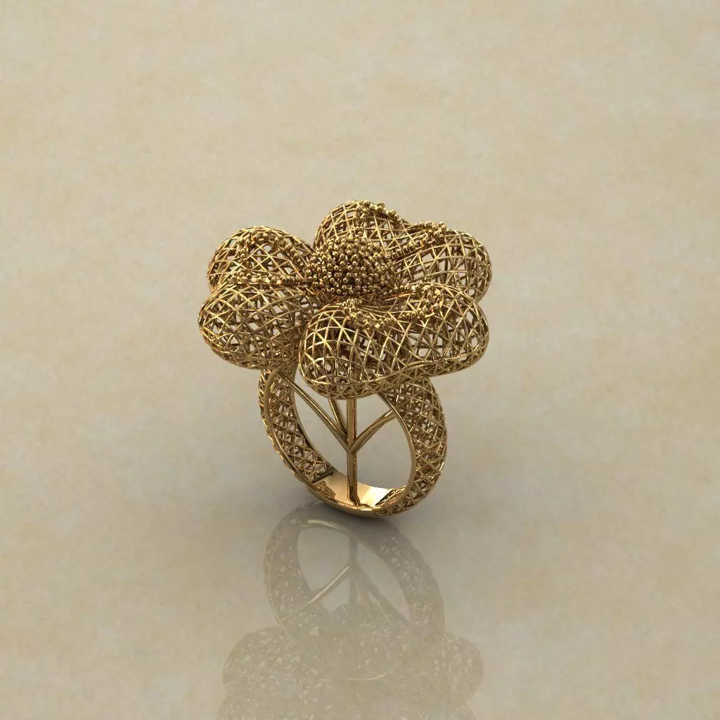 Balon Heart Electro-Fusion Fashion Ring 3D print model