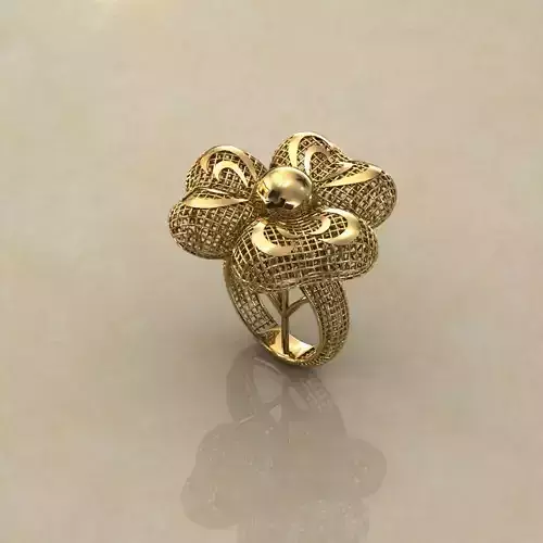 Balon Heart Electro-Fusion Fashion Ring 3D print model
