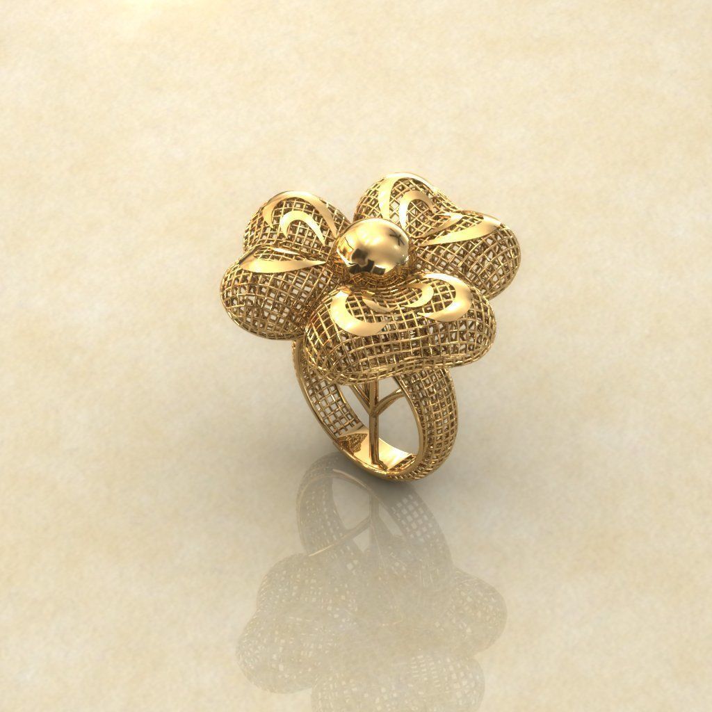 Balon Heart Electro-Fusion Fashion Ring 3D print model_3