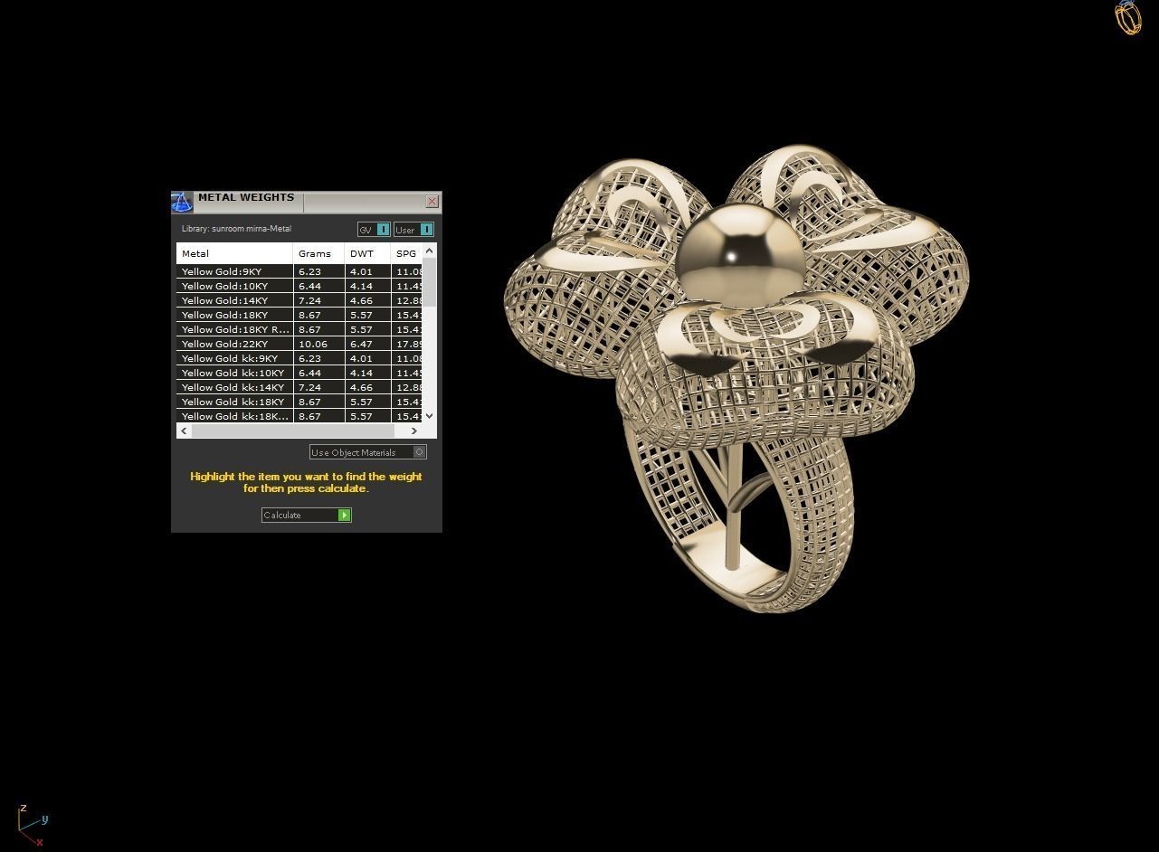 Balon Heart Electro-Fusion Fashion Ring 3D print model_12