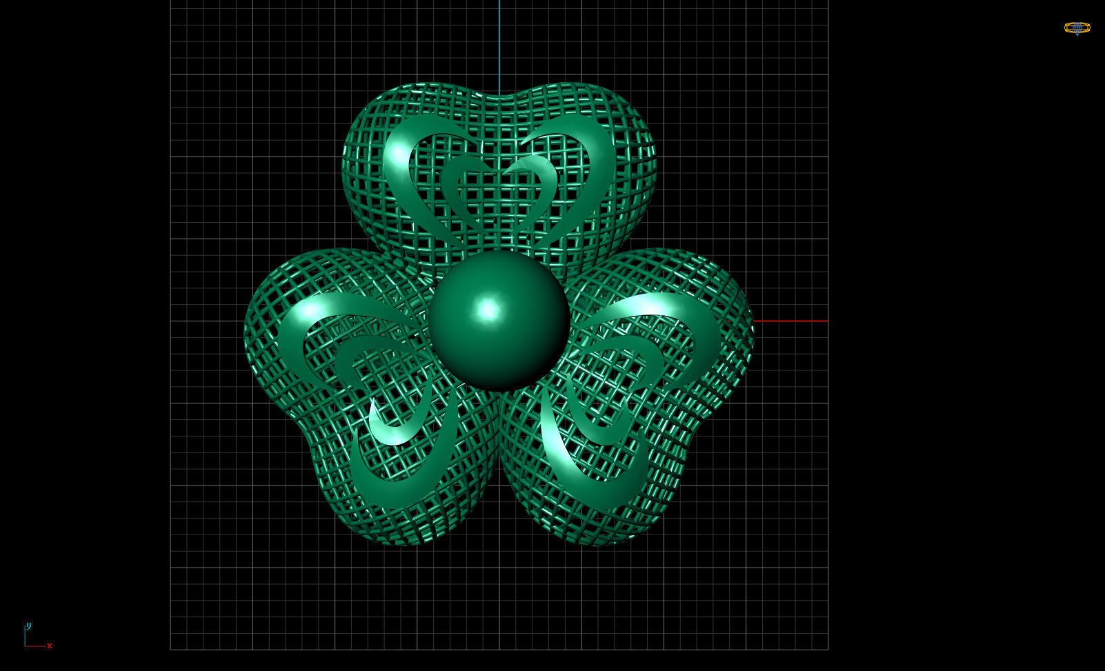 Balon Heart Electro-Fusion Fashion Ring 3D print model_4