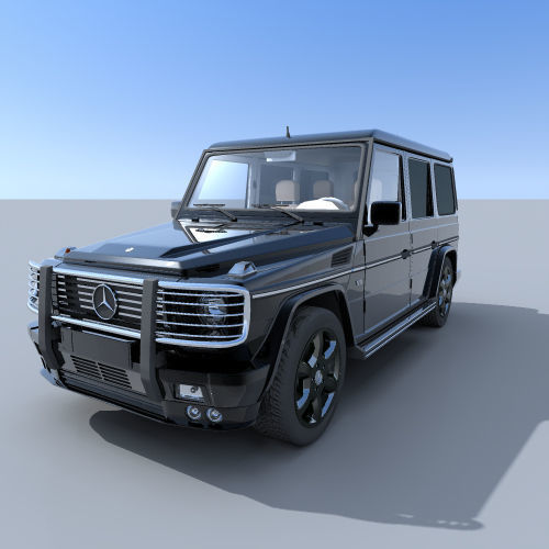 Mercedes Class G 500 Free 3D model_4