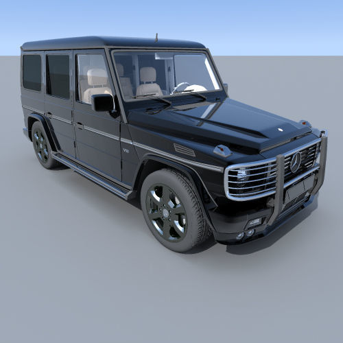 Mercedes Class G 500 Free 3D model_6
