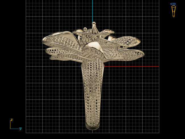 Balon Heart Electro-Fusion Fashion Ring 2 3D print model_8